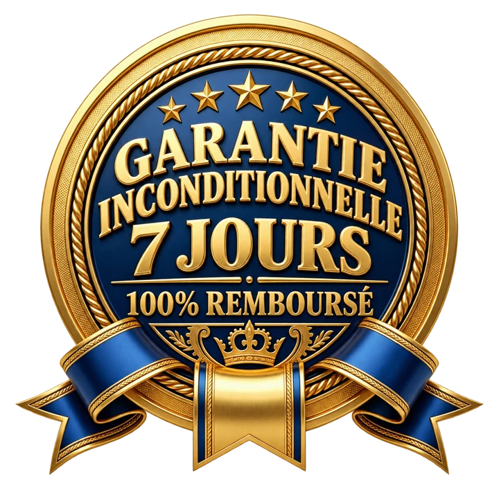 Sceau de garantie inconditionnelle de 7 jours sans risque